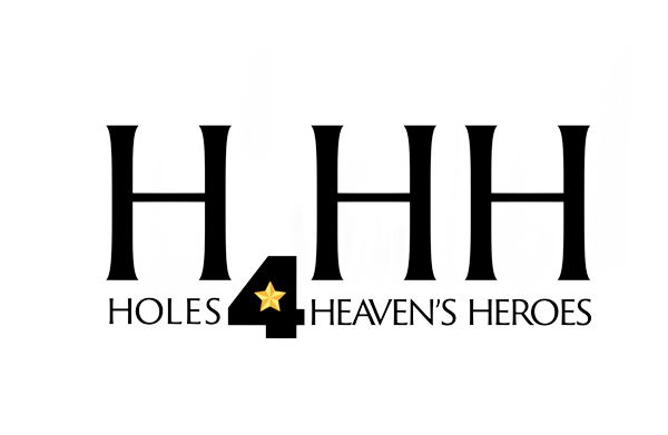 Holes 4 Heaven's Heroes Logo Black